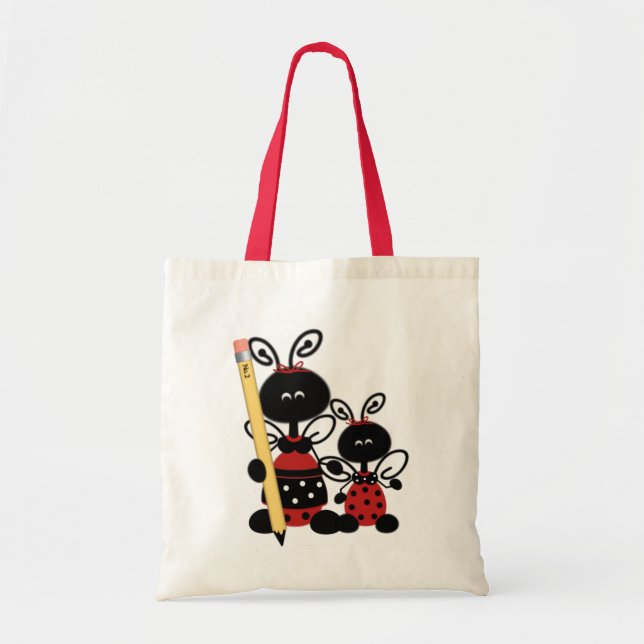 Coccinelles mignonnes et sac fourre-tout du (Devant)