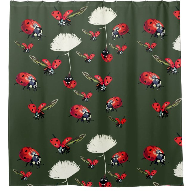 Coccinelles, rideau en douche d'insectes de (Devant)