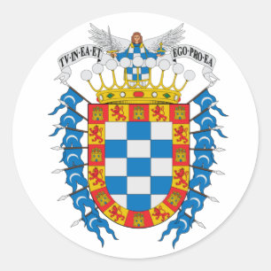 Cochabamba-Wappen (Bolivien) Runder Aufkleber