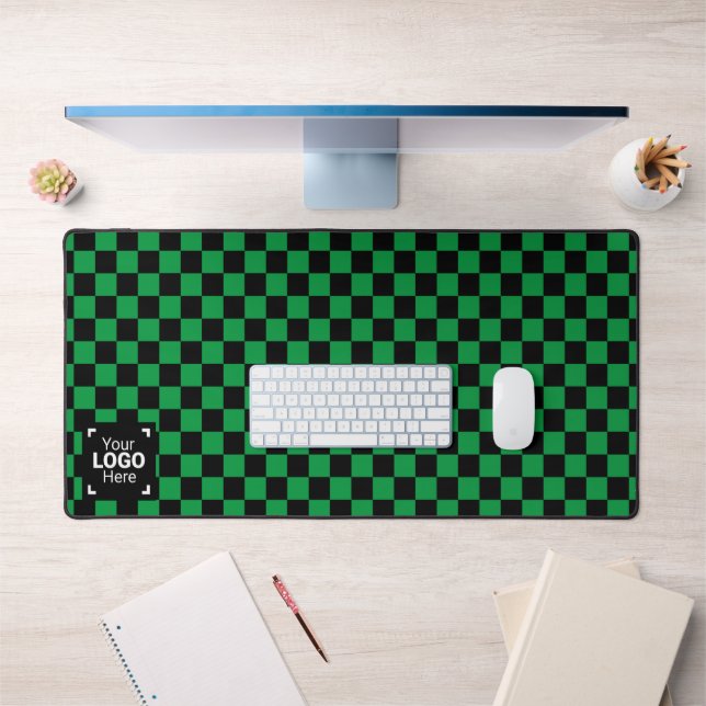 Coché vert / noir avec votre logo d'entreprise (Bureau 1)