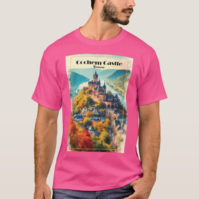 Cochem Castle Deutschland T-Shirt (Vorderseite)