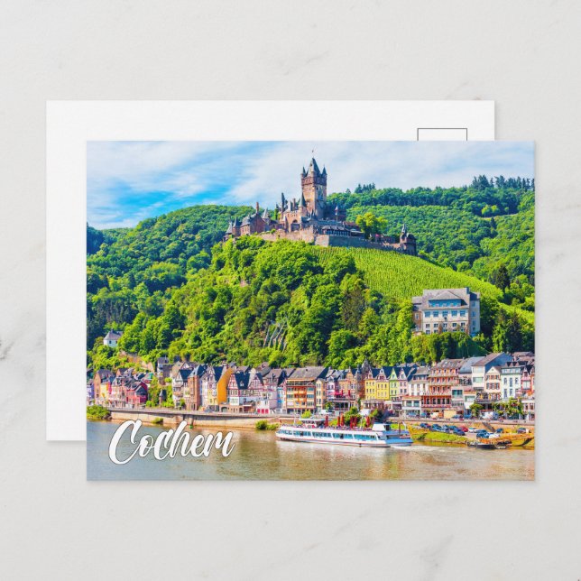 Cochem Castle, Germany Postkarte (Vorne/Hinten)