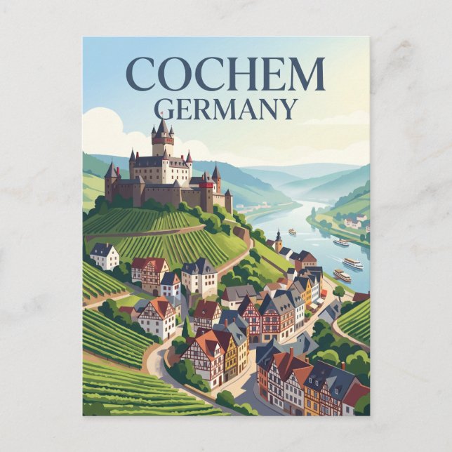 Cochem Deutschland Postkarte (Vorderseite)