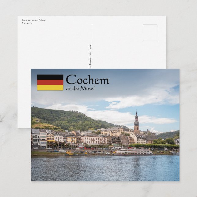 Cochem Deutschland Postkarte (Vorne/Hinten)