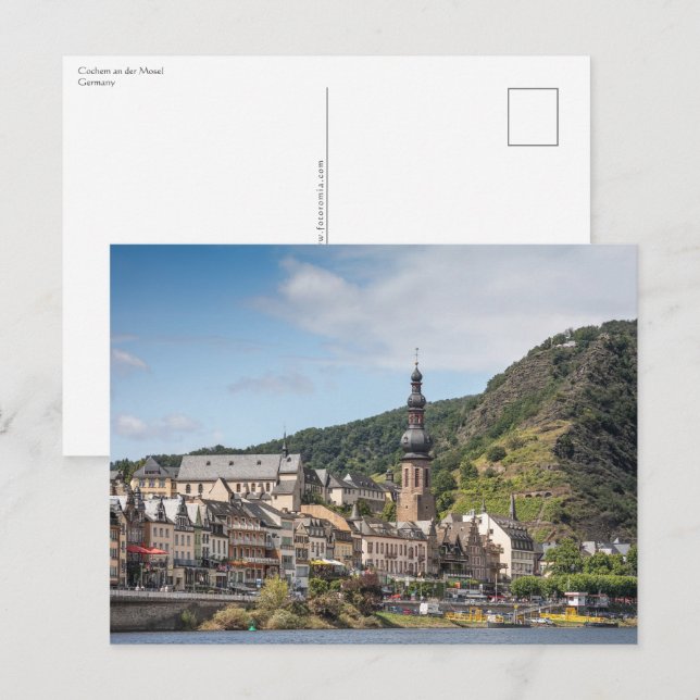 Cochem Moselle Postkarte (Vorne/Hinten)