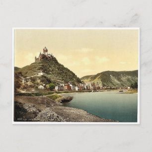 Cochem und Burg, Mosel, Tal der, Deutschland cla Postkarte