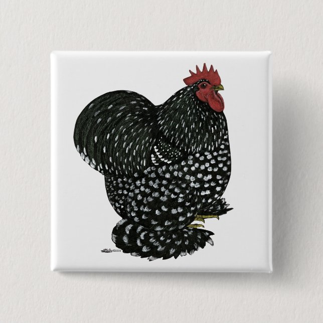 Cochin: Black Mottle Button (Vorderseite)