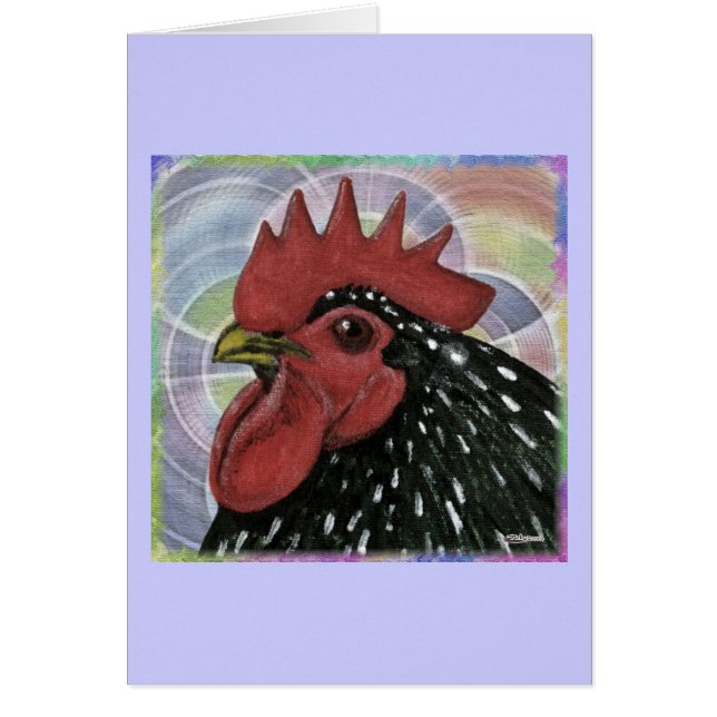 Cochin: Dekorativer Roosterkopf (Vorne)