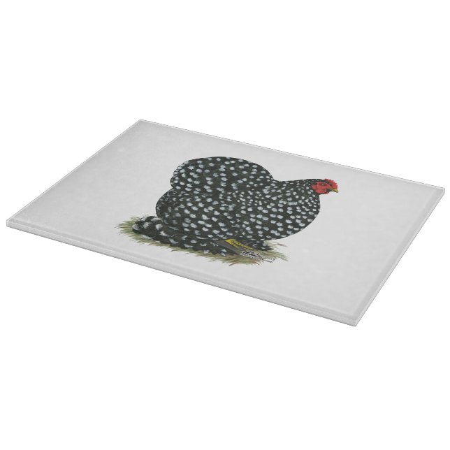 Cochin Mottled Hen Schneidebrett (Ecke)