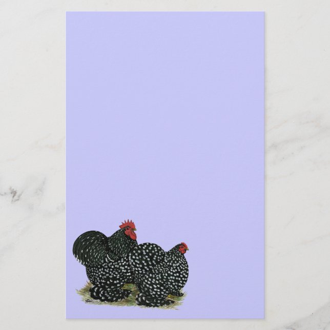 Cochin Mottles Chickens Briefpapier (Vorderseite)