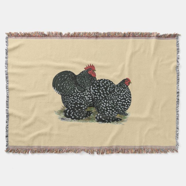 Cochin Mottles Chickens Decke (Vorderseite)