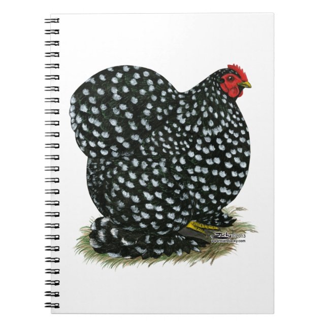 Cochin Mottling Hen Notizblock (Vorderseite)