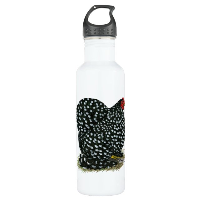 Cochin Mottling Hen Trinkflasche (Vorderseite)