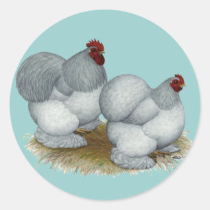 Cochin: Self Blue Runder Aufkleber