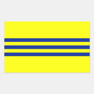 Cochinchina-Flagge Rechteckiger Aufkleber