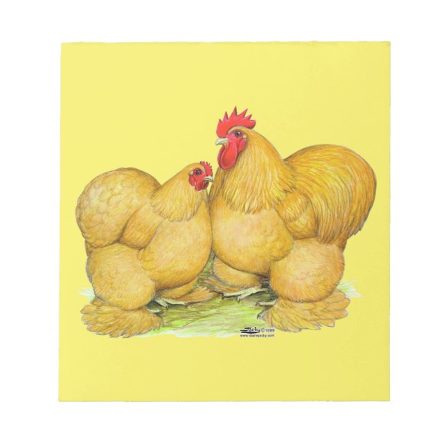 Cochins Buff Pair Notizblock (Vorderseite)