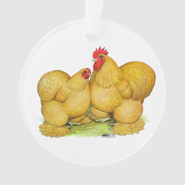 Cochins Buff Pair Ornament (Vorderseite)
