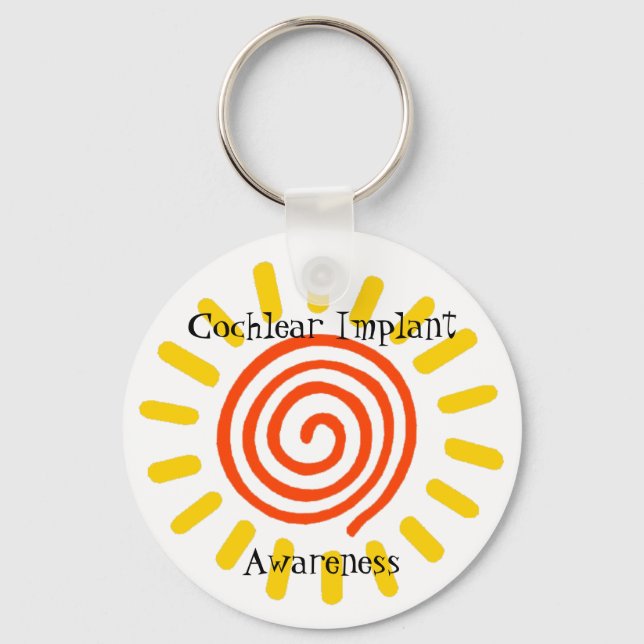 Cochlear Implant Awareness Schlüsselanhänger (Vorderseite)