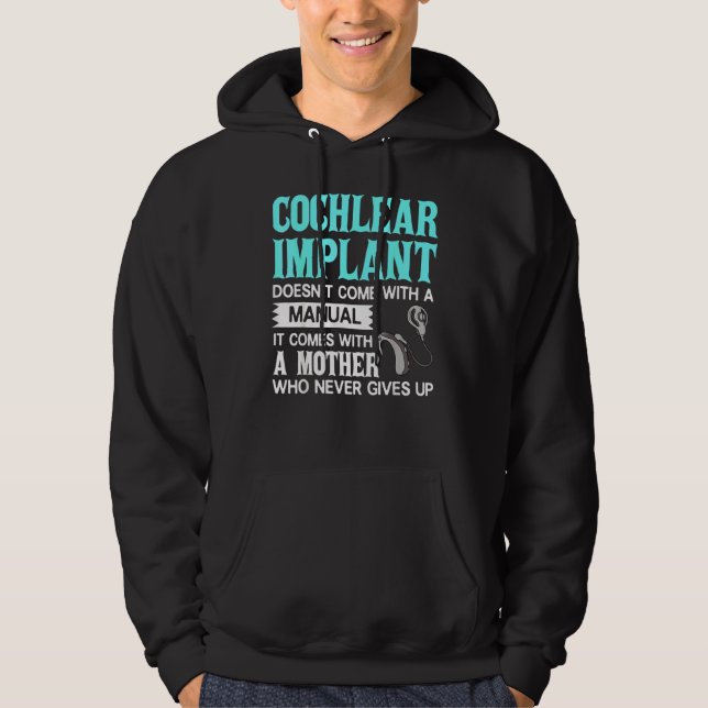Cochlear Implant Deaf Awareness Hoodie (Vorderseite)