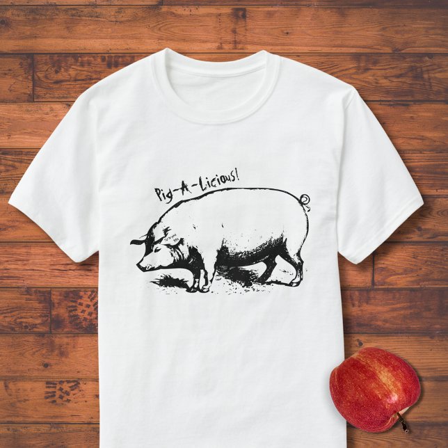 Cochon-A-Licious BQ TShirt (Créateur téléchargé)