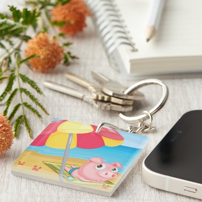 Cochon Au Porte - clé De Plage (Créateur téléchargé)