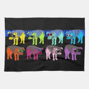Cochon chinois Nouvel An 2019 Pop H Serviette de c