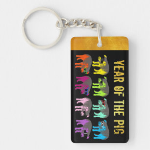 Cochon chinois Nouvel An Zodiac Anniversaire Nom P