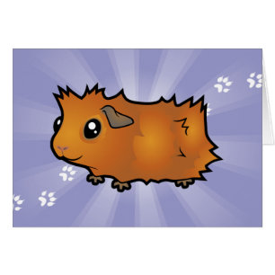 Cochon d'Inde de dessin animé (ébouriffé)