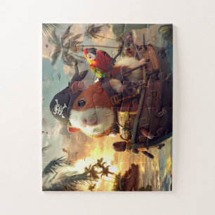 Cochon d'Inde Pirate à l'Aventure - Puzzle