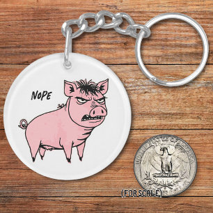Cochon en colère Dessin Sarcastique Sac à Phrase C