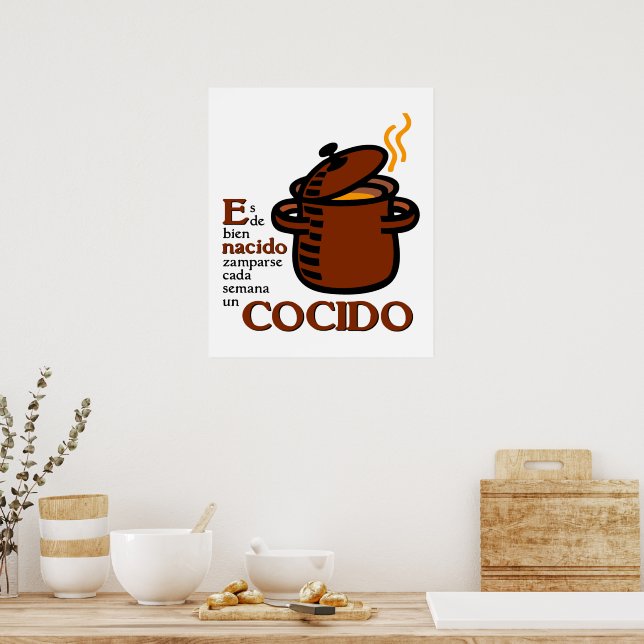 Cocido Poster (Küche)