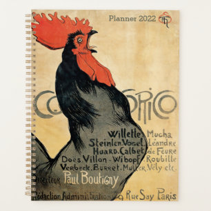 Cock-a-Doodle Doo, Rooster, Huhn, Poster Art Planer
