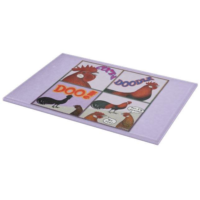 Cock-A-Doodle-Doo! Schneidebrett (Ecke)