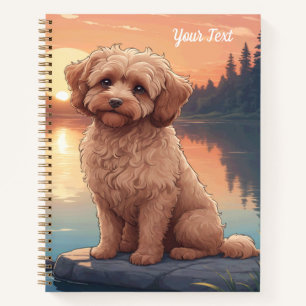 Cockapoo am See Notizbuch