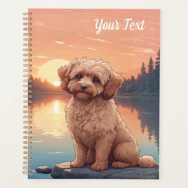 Cockapoo am See Planer (Vorderseite)