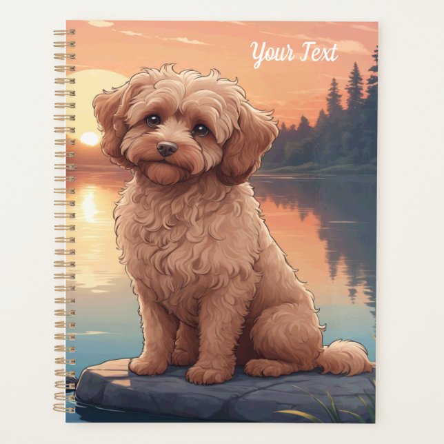 Cockapoo am See Planer (Vorderseite)