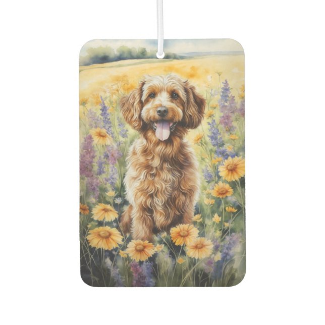 Cockapoo Autolufterfrischer (Vorderseite)
