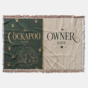 Cockapoo-Besitzer-Seitendecke Lustiges Hundegesche Decke