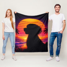Cockapoo-Decken - Retro-Geschenk für Cockapoo-Hund