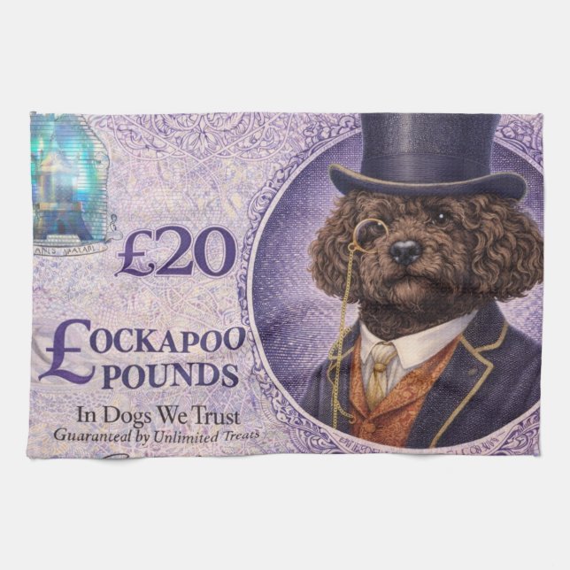 Cockapoo Dog Lover Gift Geschirrtuch (Horizontal)