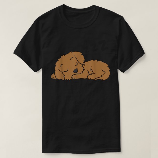 Cockapoo Dog Pajama Sonniges Schlafen Cockapoo T-Shirt (Design vorne)