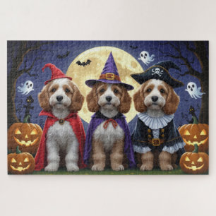 Cockapoo Dog Pumpkin Halloween Funny