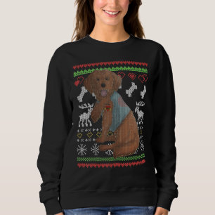 Cockapoo Dog Santa Claus Ugly Weihnachtsmuster X Sweatshirt