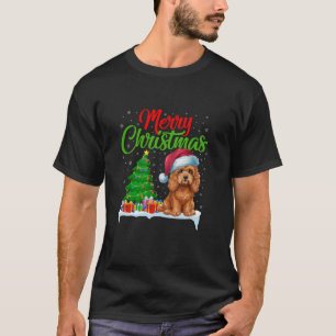 Cockapoo Dog Weihnachtsbaum Lichter Weihnachten Co T-Shirt