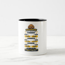 Cockapoo-Eltern-Ranglistensystem Lustiges Besitzer Zweifarbige Tasse