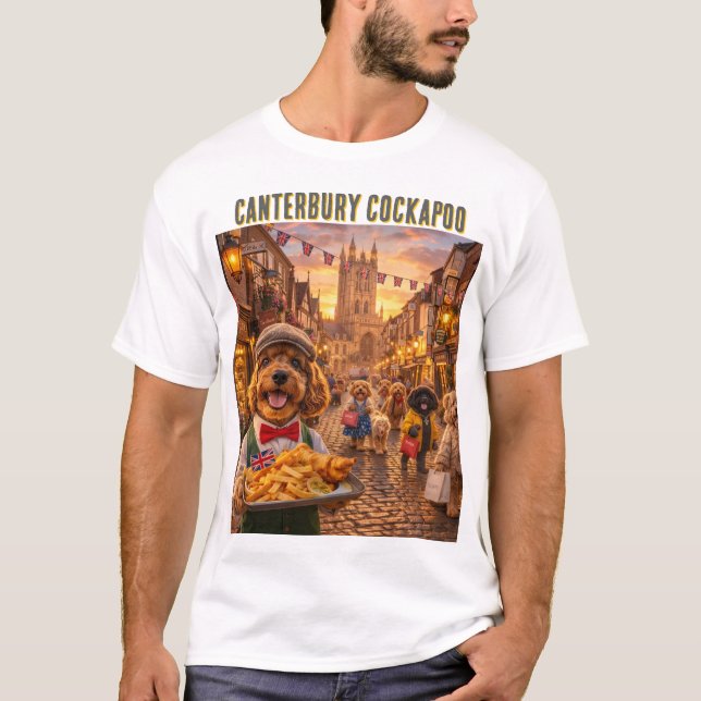 Cockapoo-Essens-Shirt Canterbury-Geschenk T-Shirt (Vorderseite)