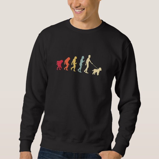 Cockapoo-Evolution Retro Vintage Sweatshirt (Vorderseite)