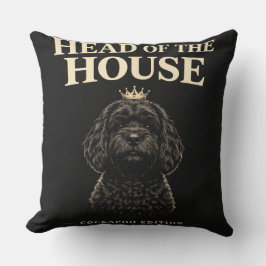 Cockapoo Familienoberhaupt-Geschenk | Lustiger Hun Kissen
