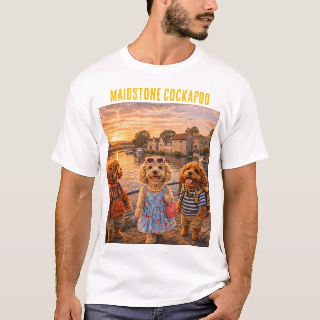 Cockapoo-Fluss-T-Shirt Kent Geschenk T-Shirt (Vorderseite)