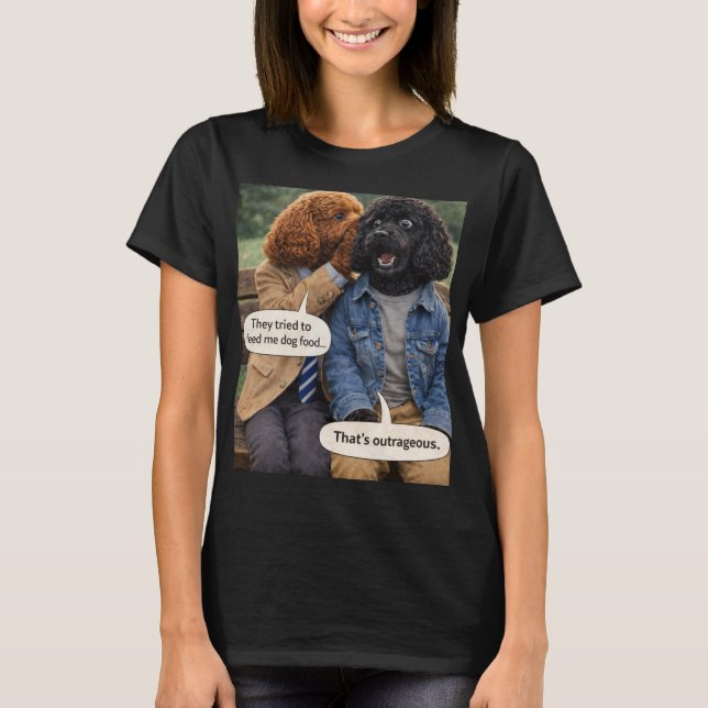 Cockapoo Flüster-Shirt | Lustiges Hunde-Geschenk z T-Shirt (Vorderseite)